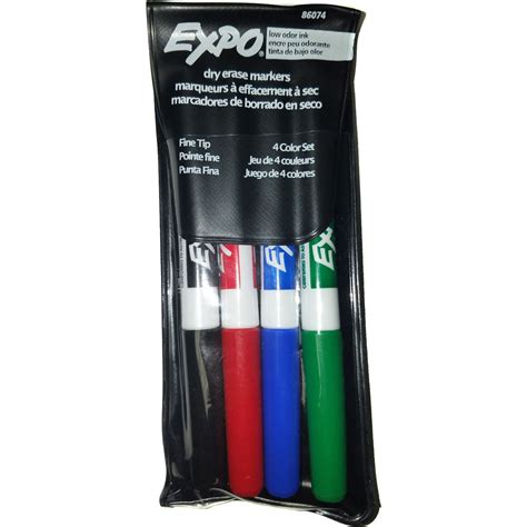 Expo Markers Fine Tip Dry Erase Markers (4-Pack) GSN18667 B&H