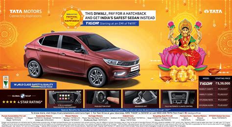 Tata Motors This Diwali Pay For A Hatchback And Get India S Safest