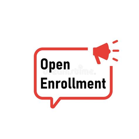 Open Enrollment Base Icon Simple Sign Stock Vector Illustration Of