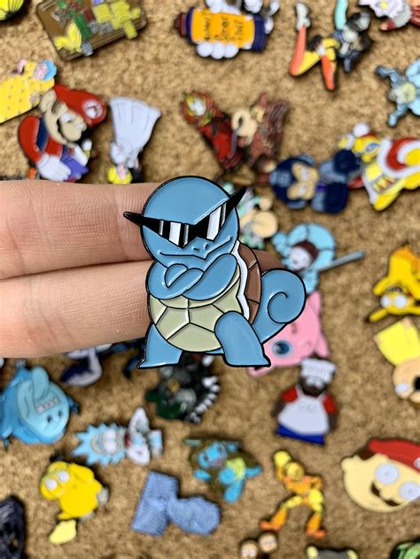 Squirtle Squad Pokemon Custom Enamel Pin Pins Pin Badge Etsy