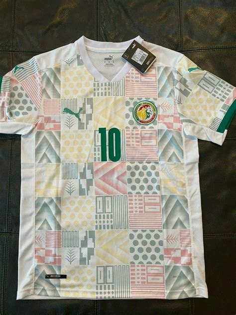 PUMA SENEGAL SADIO MANE SOCCER JERSEY sz MEDIUM NEW w TAGS LIVERPOOL FC ...