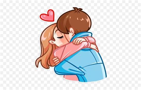 Kiss Hug Transparent Png Clipart Free - Hug Stickers For Whatsapp,Hug ...