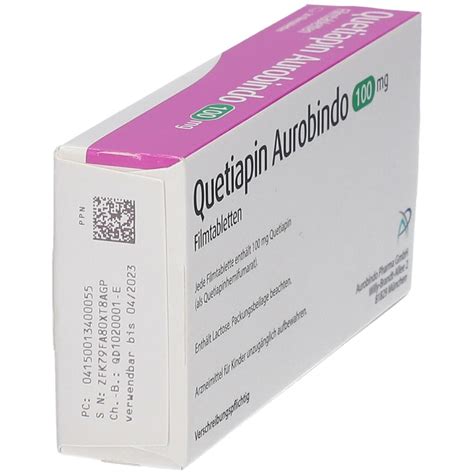 Quetiapin Aurobindo 100 Mg 20 St Mit Dem E Rezept Kaufen Shop Apotheke