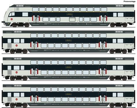 Roco Er Set Doppelstockwagen Mit Steuerwagen Dsb Ep Vi Ac