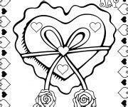 Coloriage Rose Et Coeur Gratuit Imprimer Liste