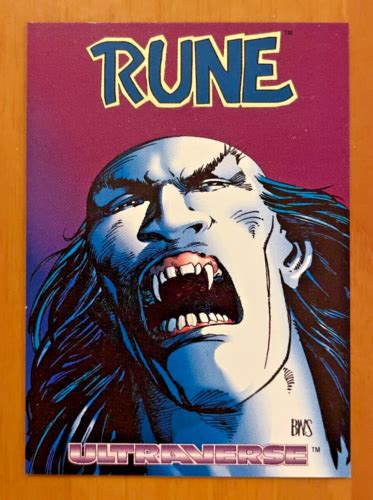 Malibu Comics Rune Ultraverse Promo Card Barry Windor Smith