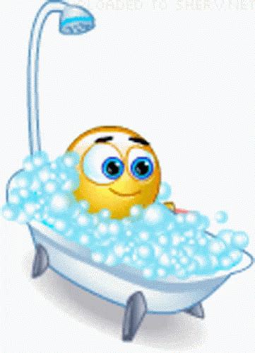 Bubble Bath Emoticon Rubber Duck Animated Smiley Pool Cool