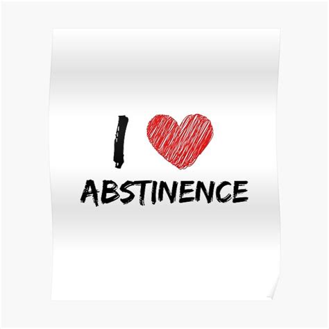 Abstinence Posters Redbubble