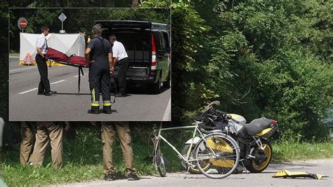 Horror Unfall Motorradfahrer fährt Fahrradfahrer tot Abendzeitung