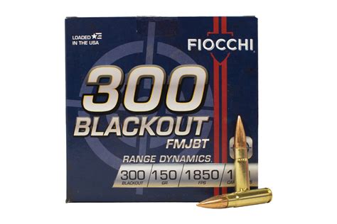 Shop Fiocchi 300 Blackout 150gr FMJ BT Range Dynamics 100 Box For Sale