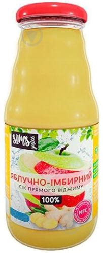 ᐉ Сок Sims Juice Яблочно-имбирный 0,33л • Купить в Киеве, Украине ...