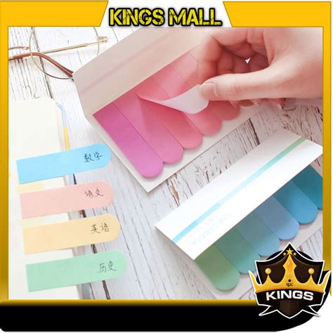 Jual Kings S Pembatas Kertas Aesthetic Label Sticky Notes