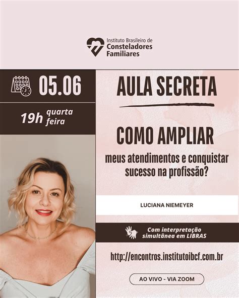 Aula Secreta Luciana Niemeyer Desbloqueie Seu Sucesso