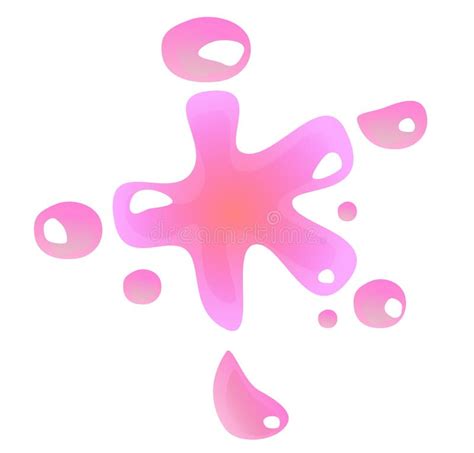 Abstract Pink Paint Splash Stock Vector Illustration Of Icon