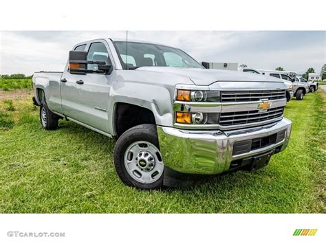 2018 Silver Ice Metallic Chevrolet Silverado 2500hd Work Truck Double