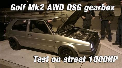 16Vampir Golf Mk2 AWD DSG Test On Street 4 5bar Boost 2012 YouTube