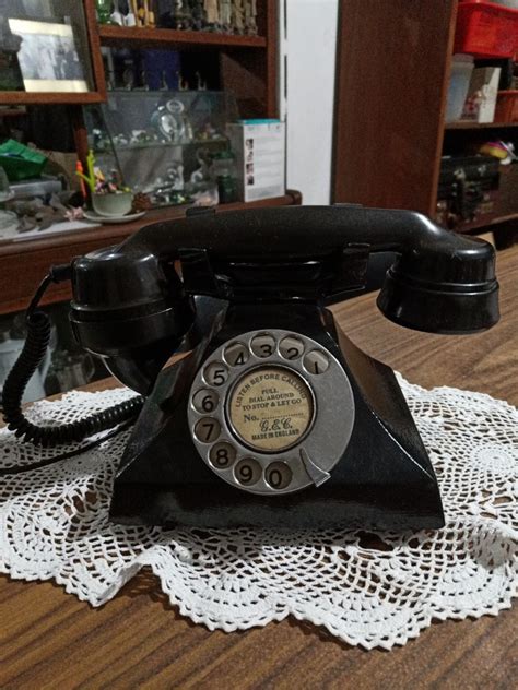 Antique S England Gec Gecophone Bakelite Telephone Hobbies Toys