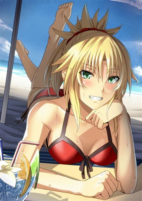 Mordred Swimsuit Rider Fate Grand Order Thriller Basara Romance