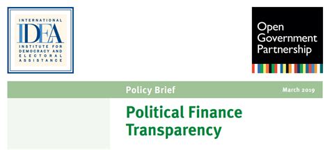 Political Finance Transparency As Part Of The Open Government