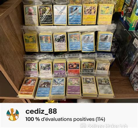 LOT DE 100 Cartes Pokemon Neuves FR Garanti Sans Double Holo Rare