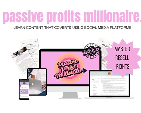 Passive Profit Millionaire With Master Resell Rights Digital Marketing