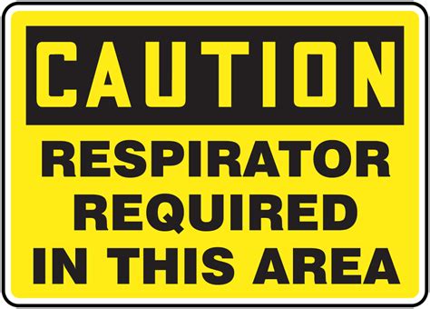 Respirators Required In This Area OSHA Caution Safety Sign MPPE440