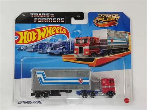 Hot Wheels Optimus Prime Track Fleet Transformers Rojo Meses Sin Inter S