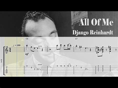 All Of Me Django Reinhardt Gypsy Guitar Tab YouTube