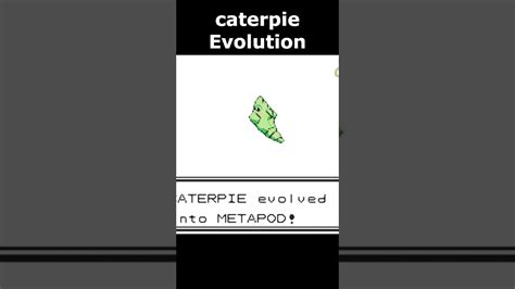 Caterpie Evolution Pokemon Yellow Youtube