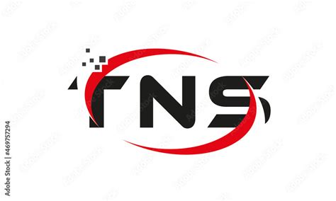 dots or points letter TNS technology logo designs concept vector ...