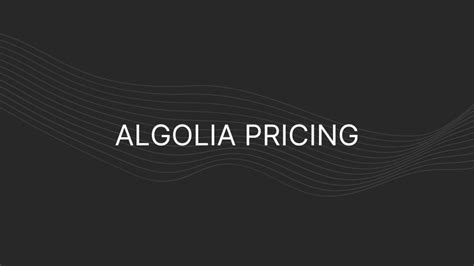 Algolia Pricing Actual Prices For All Plans Enterprise Too