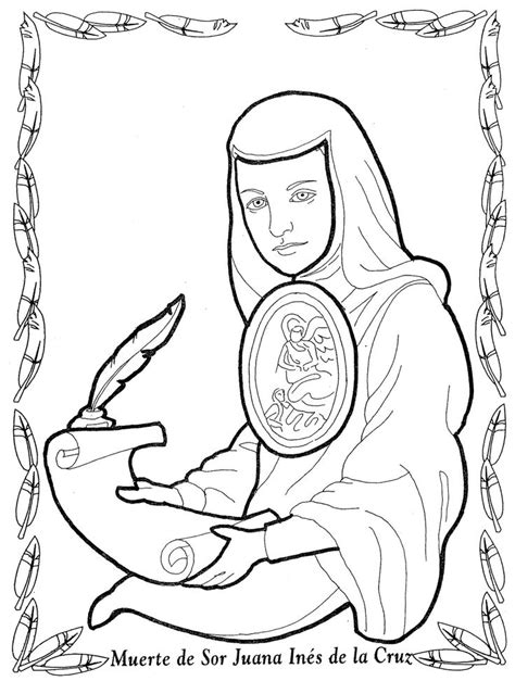 Sor Juana Inés de la Cruz free coloring pages Coloring Pages Sor