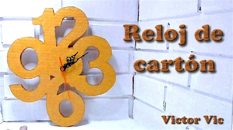 Cómo hacer un reloj de pared con cartón manualidades con cartón DIY