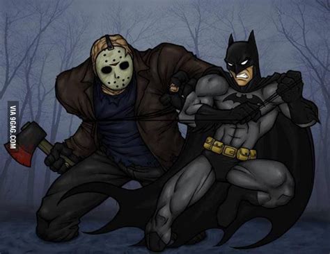 Batman vs Jason Voorhees | Batman vs, Batman fight, Horror movie icons