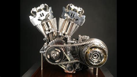 Harley Davidson V Twin Kinetic Cutaway Engine By Greg Stirling Youtube