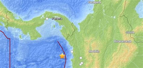 Strong And Shallow Earthquake M Struck South Of Panama The Watchers