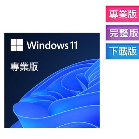 Microsoft 微軟 Windows 11 專業中文版 完整下載版 Pchome 24h購物