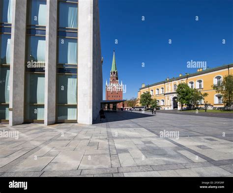 Inside of Moscow Kremlin, Russia (day). State Kremlin Palace (Kremlin ...