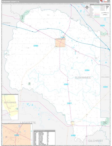 Suwannee County, FL Maps