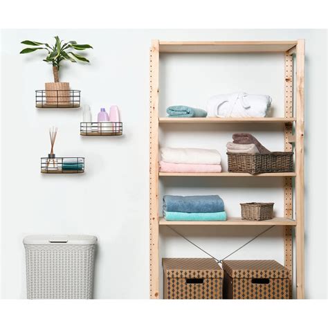 17 Stories Set Of 3 Wire Baskets For Storage Wall Mount - Stackable ...