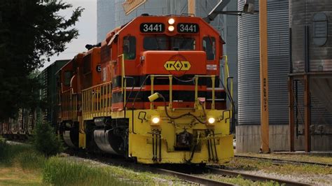 Busy Day On The Toledo Peoria Western Railway Different Trains