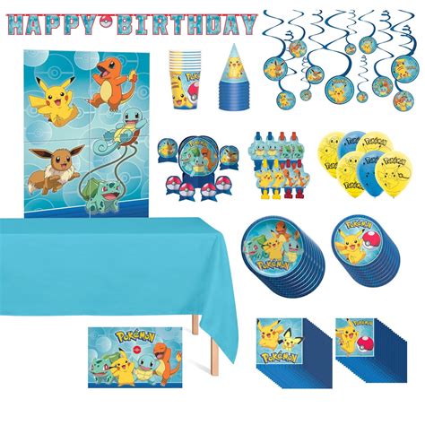 Pokémon Standard Birthday Party Kit Party Supplies Party Expert