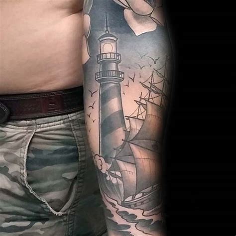 40 Nautical Sleeve Tattoos For Men Seafaring Ink Deisgn Ideas