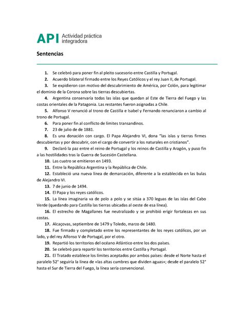 Sentencias PARA API Nª 1 DERECHO CONSTITUCIONAL Derecho