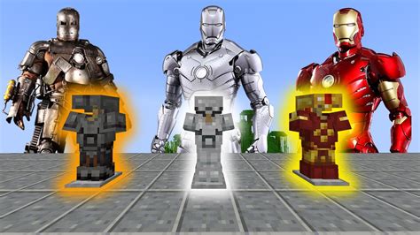 EVERY Iron Man Armor Recreated In Minecraft 1 20 MK I MK LXXXV