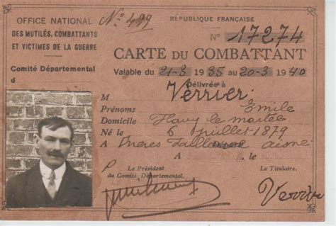 Carte De Combattant Forum Pages 14 18