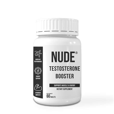 Nude Testosterone Booster Supplement For Men With Vitamin D3 Zinc