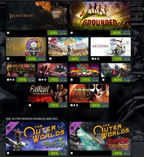 Cheap Ass Gamer On Twitter Pcdd Obsidian Th Anniversary Sale Via