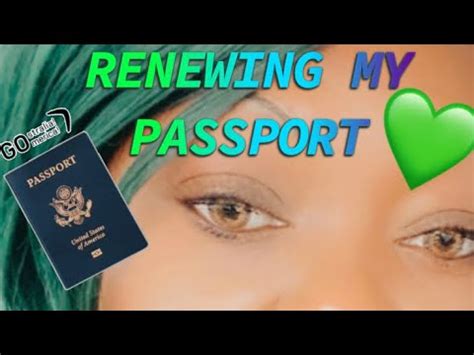 Renewing My Passport Youtube