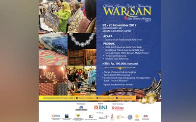 Hadiri Warisan Pameran Eksklusif Produk Batik Tenun Dan Mutiara